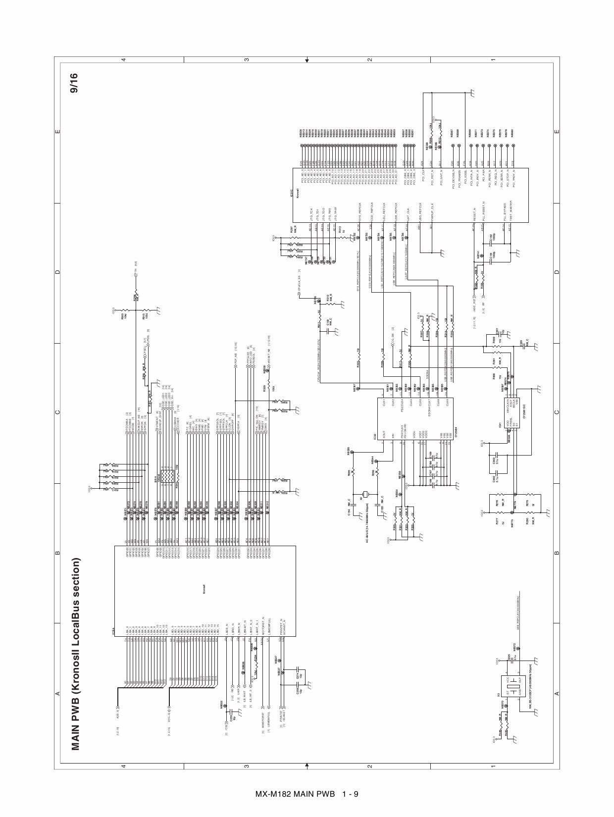 SHARP MX M182 182D 202D 232D ARN182G N182FG Circuit Diagrams-3